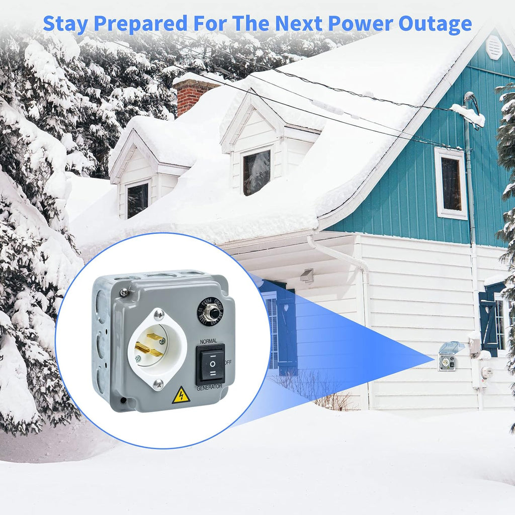 Outdoor Generator Transfer Switches, Briidea 15 Amp 120V Generator Manual Transfer Switch