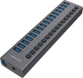 Sabrent 16-Port USB 3.0 Data HUB and Charger with Individual switches [90 Watts] (HB-PU16)