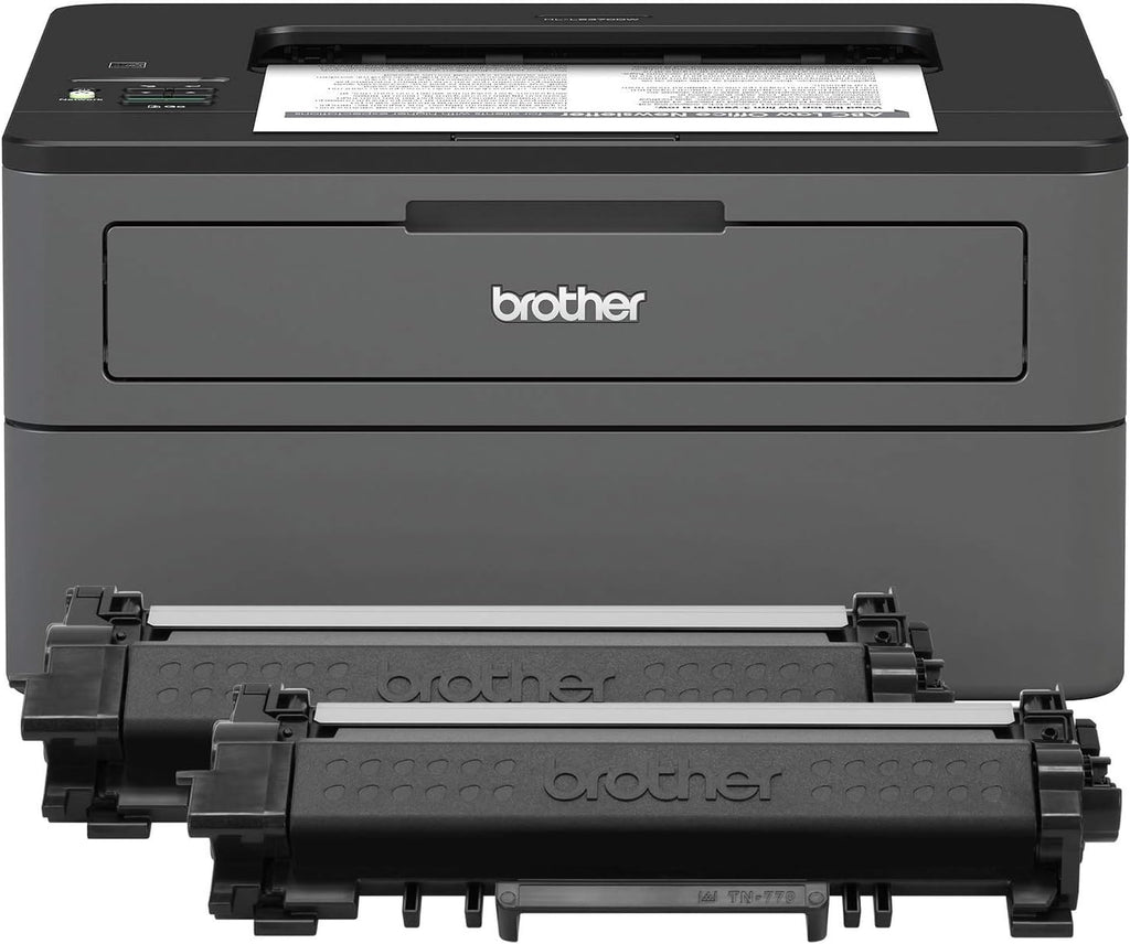 Brother Compact Monochrome Laser Printer, HL-L2350DW, Wireless Printing, Duplex Two-Sided Printing, Amazon Dash Replenishment Ready