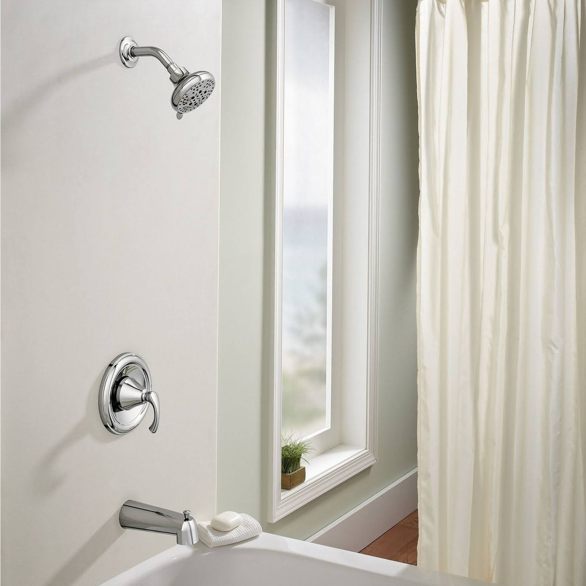 Moen Tiffin 1-Handle Chrome Tub and Shower Faucet