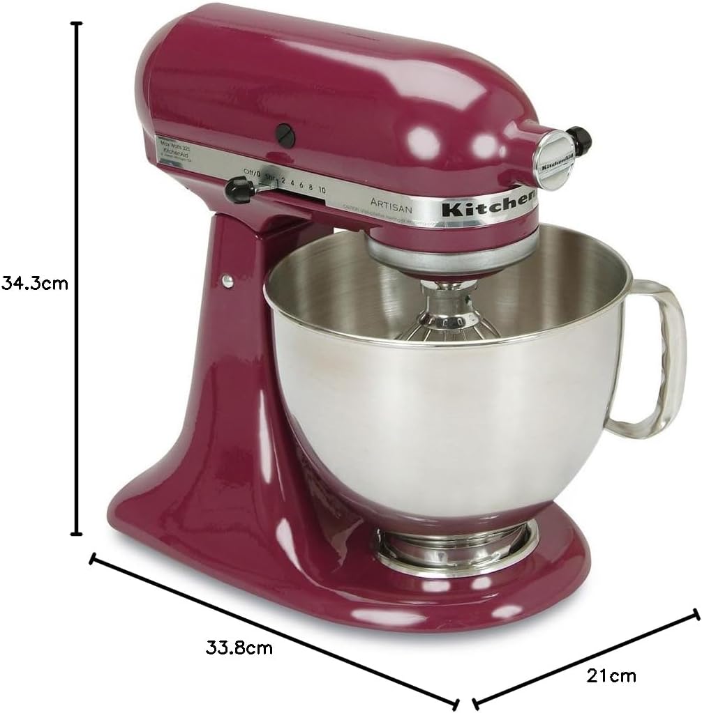KitchenAid Artisan Series 5 Quart Tilt Head Stand Mixer with Pouring Shield KSM150PS, Cast Iron