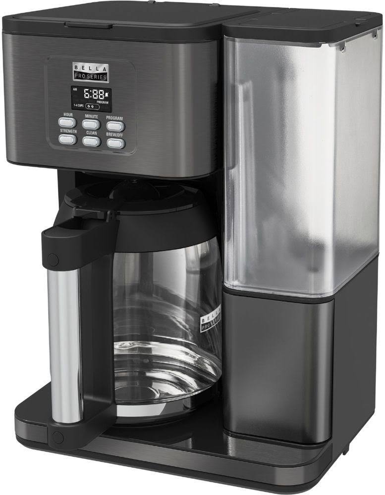 Bella Pro Series - 18-Cup Coffee Maker - Black Stainless Steel