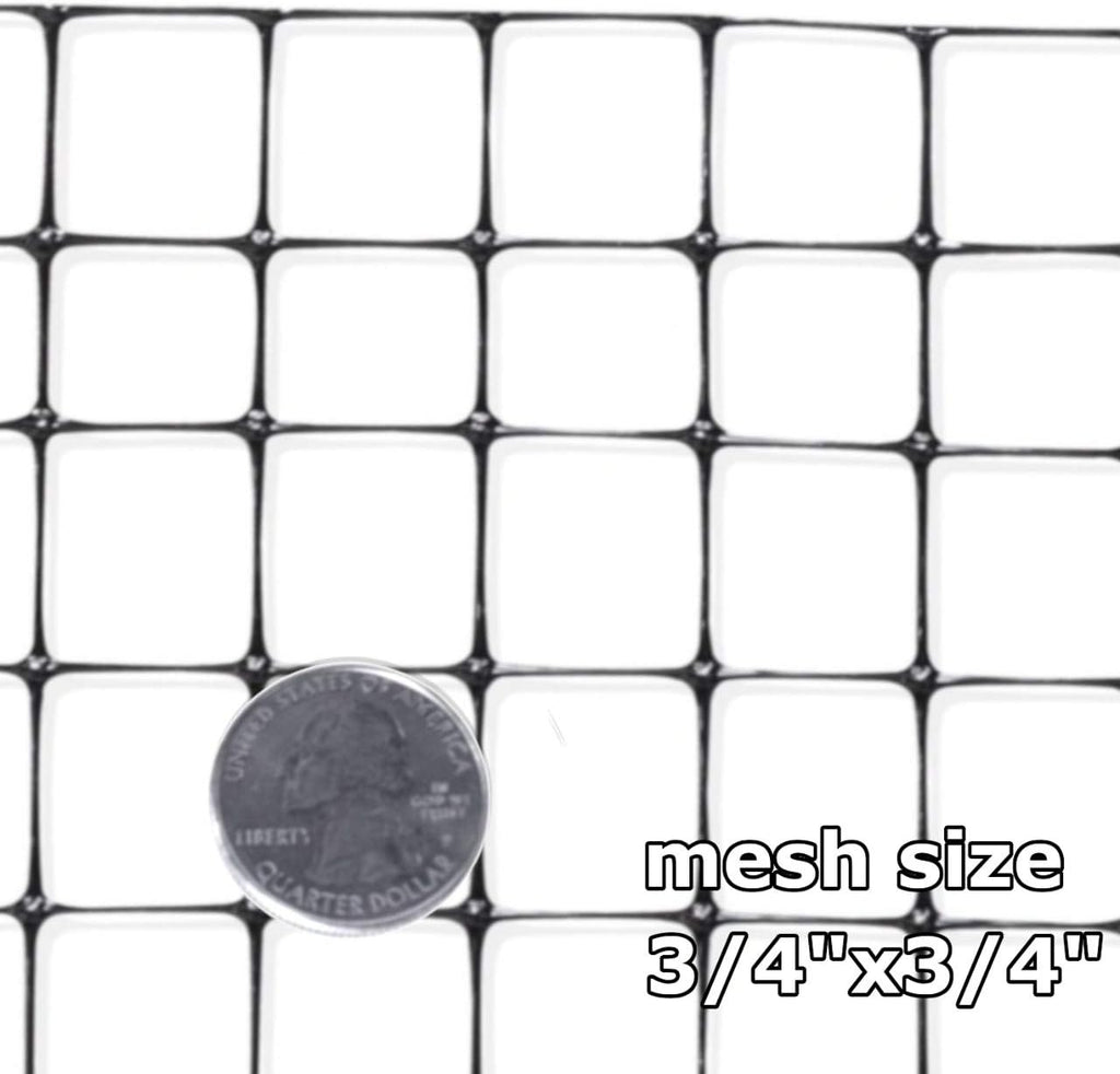 OldMacDonald Deer and Animal Fence Barrier Netting (55gr/sq m.) 7.5′ x 100′ (2.3m x 30m) (mesh 19x19mm)