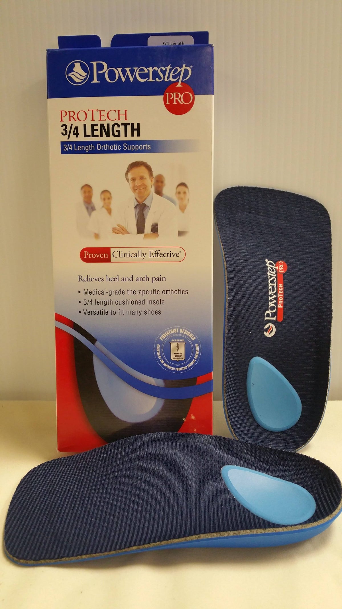 PowerStep Protech 3/4 Length Orthotic Insoles