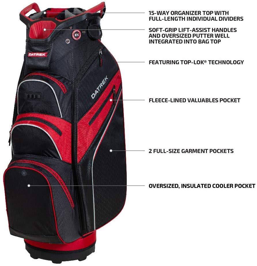 Datrek Lite Rider Pro Golf Cart Bag Black/Red