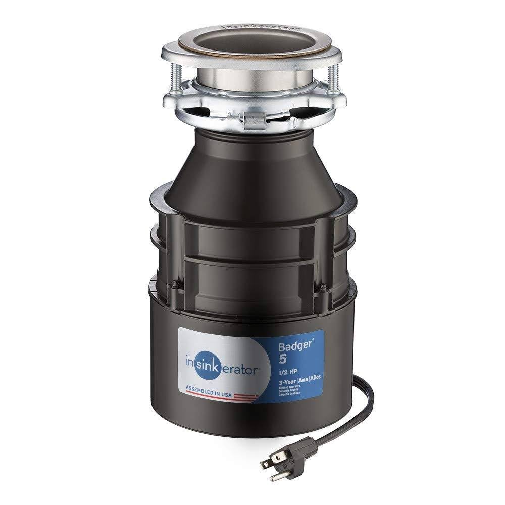 Insinkerator Badger 5XP 3/4 HP Garbage Disposal with Cord