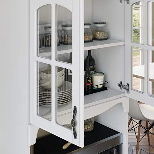 Living Skog Kitchen Cabinet with Storage Shelves and Microwave Stand