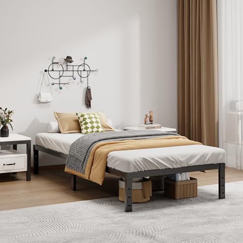 Metal Bed Frame Full Size - 14 Inch Heavy-Duty Full Platform Bed Frame No Box Spring Needed, Easy Assembly, Noise-Free, Sturdy Mattress Foundation, Underbed Storage Space