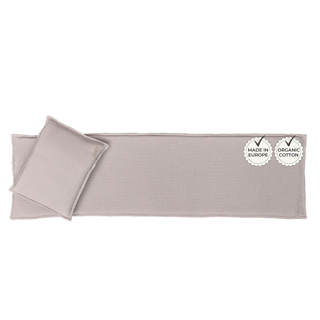 SAUNASOFA? Sauna Mat & Pillow Set ?C 2 Seater Sauna seat Cushion with Pillow ?C Heat-Resistant Sauna kit for Infrared & Finnish saunas in Grey