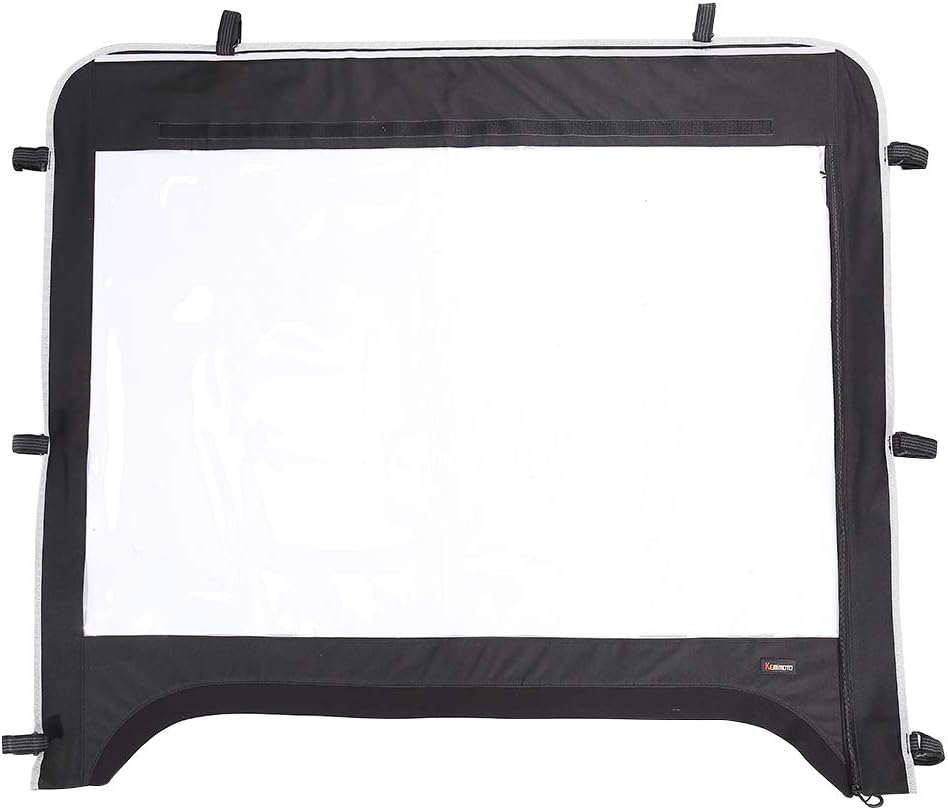 Kemimoto UTV Windshield Compatible with Kawasaki Mule 600 Mule 610XC SE SX Clear Fold Up UTV Full Front Windshield
