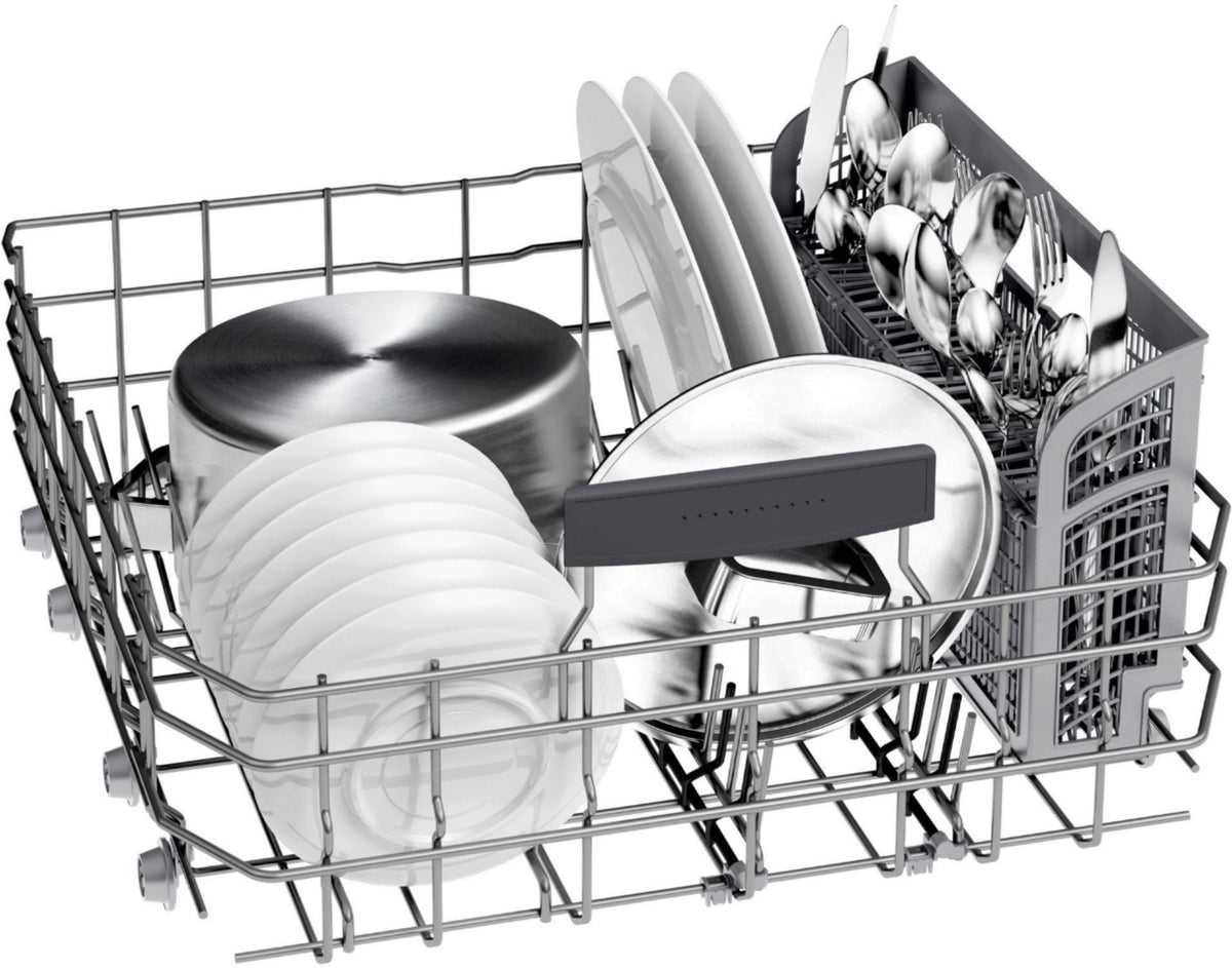 Bosch - 800 Series 24 Top Control Built-In Dishwasher with CrystalDry, Stainless Steel Tub, 3rd Rack, 42 dBa - Black stainless steel