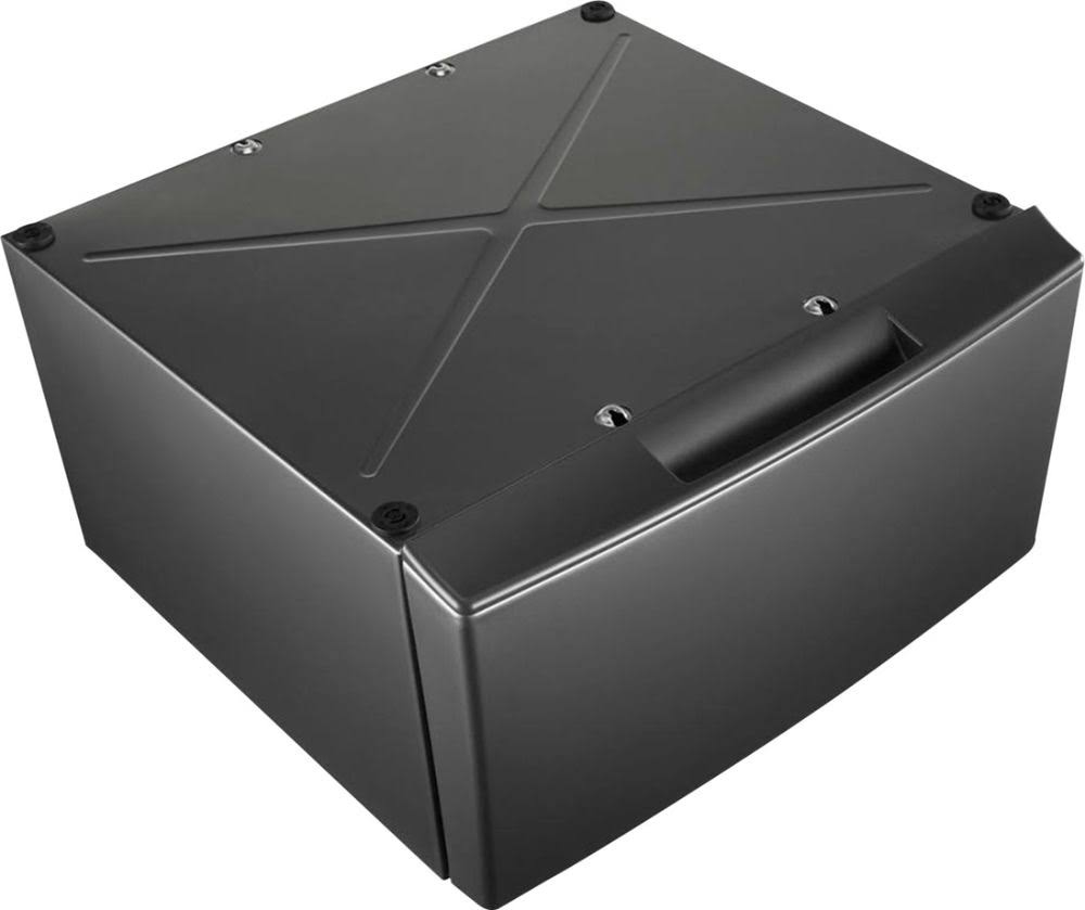 Whirlpool 15.5x22 Pedestal for Front Load Washer and Dryer with Storage WFP2715HC - Chrome Shadow
