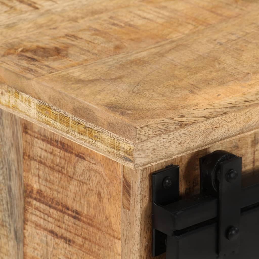 Living Room Storage Cabinet Storage Cabinet Entryway Cabinet Laconic Cabinet Storage Shelf Wine Cabinet Retro Style Textured Sideboard Textured Sideboard 31.5x11.8x23.6 Solid Mango Wood