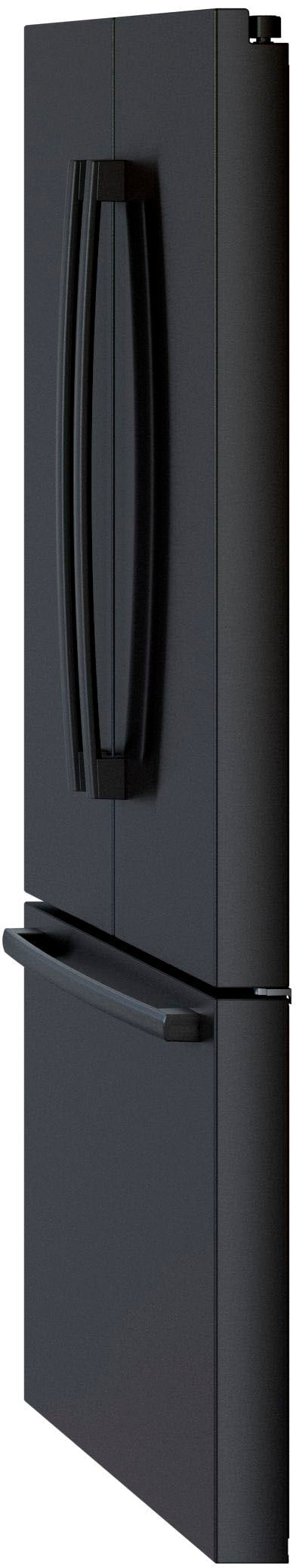 Bosch - 800 Series 21 Cu. Ft. French Door Counter-Depth Smart Refrigerator - Black stainless steel