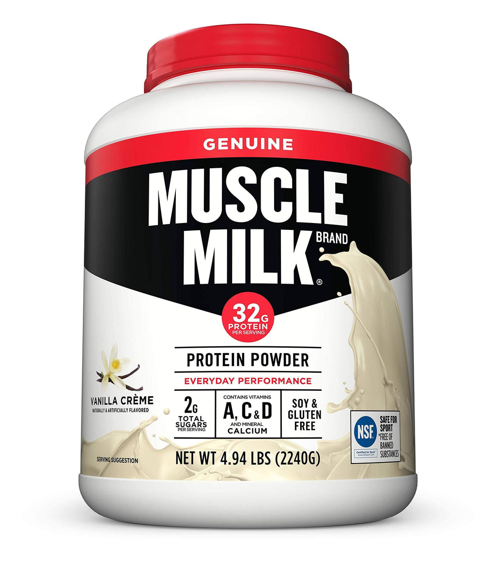Muscle Milk Genuine Protein Powder, Vanilla Creme - 4.94 lb