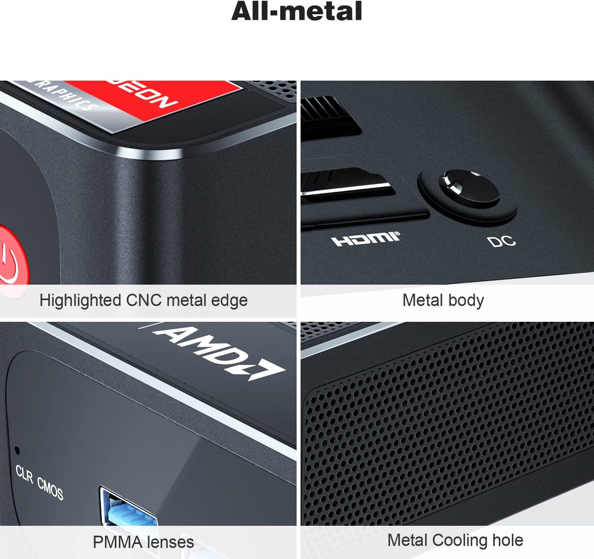 Beelink SER4 Ryzen Mini PC Windows 11 AMD Ryzen 7 4800U(7nm, 8C/16T)up to 4.2GHz, 32GB DDR4 RAM 512GB NVME SSD, 4K@60Hz Triple Display Dual HDMI+Type-C, Support 57W Mini Gaming Computer WiFi 6E BT5.0