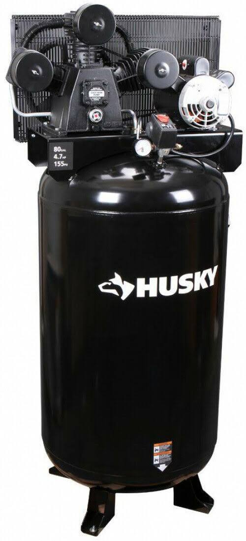 Husky 80 gal. 3 Cylinder Single Stage Electric Air Compressor