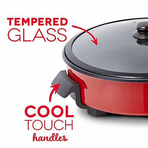 Dash 14x22 Family Size Rapid Skillet, Red