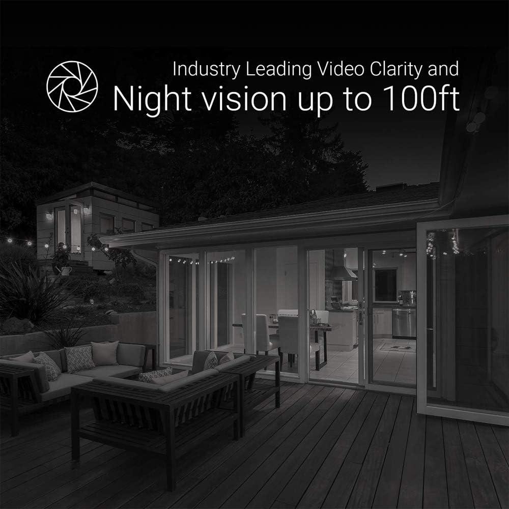 EZVIZ Security Camera Outdoor 1080P WiFi, 100ft Night Vision, Weatherproof, Smart Motion Detection Zone, 2.4GHz WiFi Only(C3WN, 2 Packs)