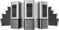 Generark Solar Generator for Homes & RVs: Three (3) HomePower 2 PLUS Backup Battery Power Stations & Eight (8) All-Weather Portable Solar Panels. 2200W - 4400W at 110V, 2060Wh. Up to 7 Days of Emergency and Reliable Power. 12 AC Power Outlets. 12 USB