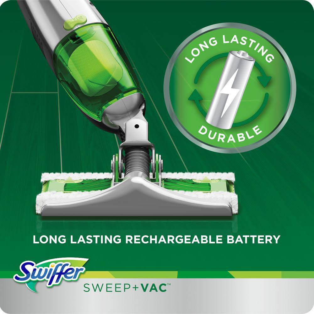 Swiffer Sweep+Vac Vacuum Sweeper, Rechargeable