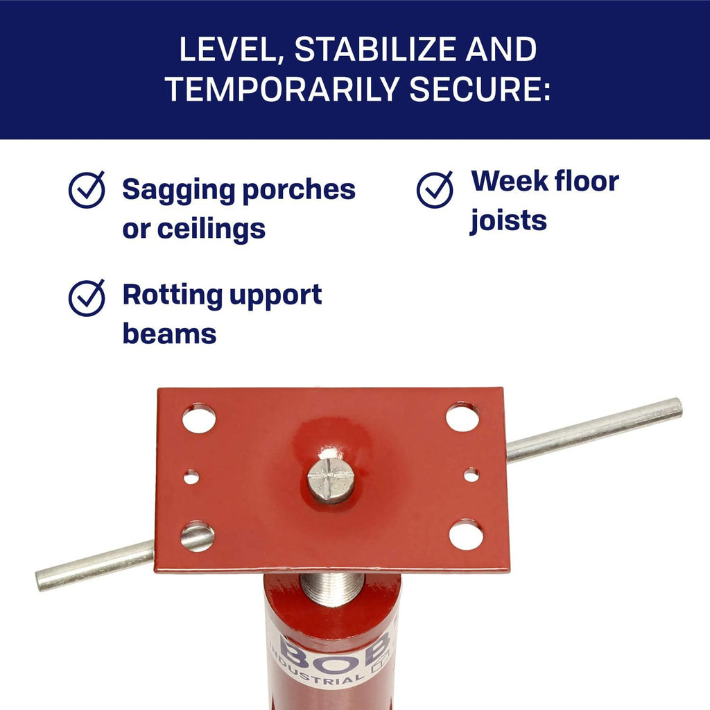 BISupply Basement Floor Jacks ?C 150in Adjustable House Jacks for Leveling, Basement Jack Post Floor Joist Jacks