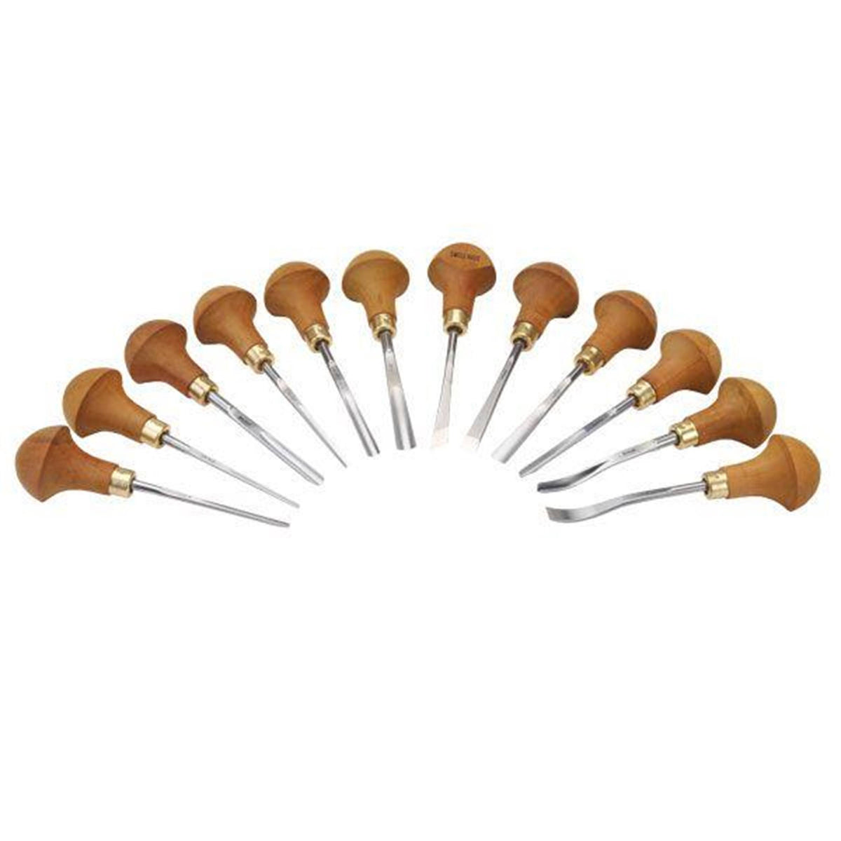 Pfeil Swiss Made Palm Handled Carving Tool Set, 12 Piece - Woodcraft