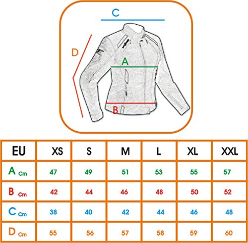 Motorcycle Ladies Strong Textile Jacket Motorbike Armor CE Touring