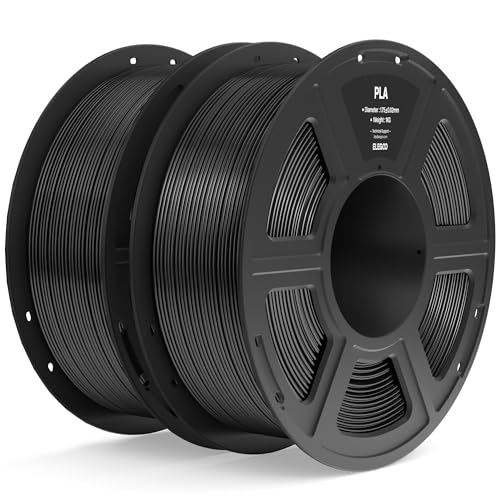 ELEGOO PLA Filament 1.75mm Bundle 4KG, 3D Printer Filament Dimensional Accuracy +/- 0.02mm, 4pcs 1kg Spool(2.2lbs) Fit Most FDM 3D Printers (Black, White, Dark Blue, True Red)