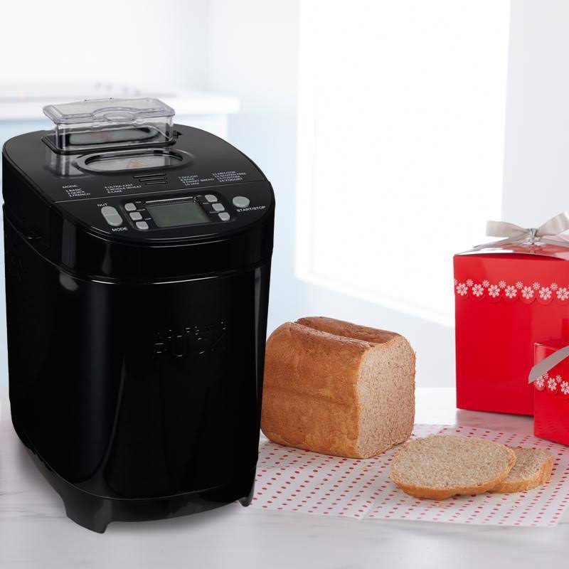 Wolfgang Puck 2 lb. 14-Function Bread Maker with Nut Dispenser - Black