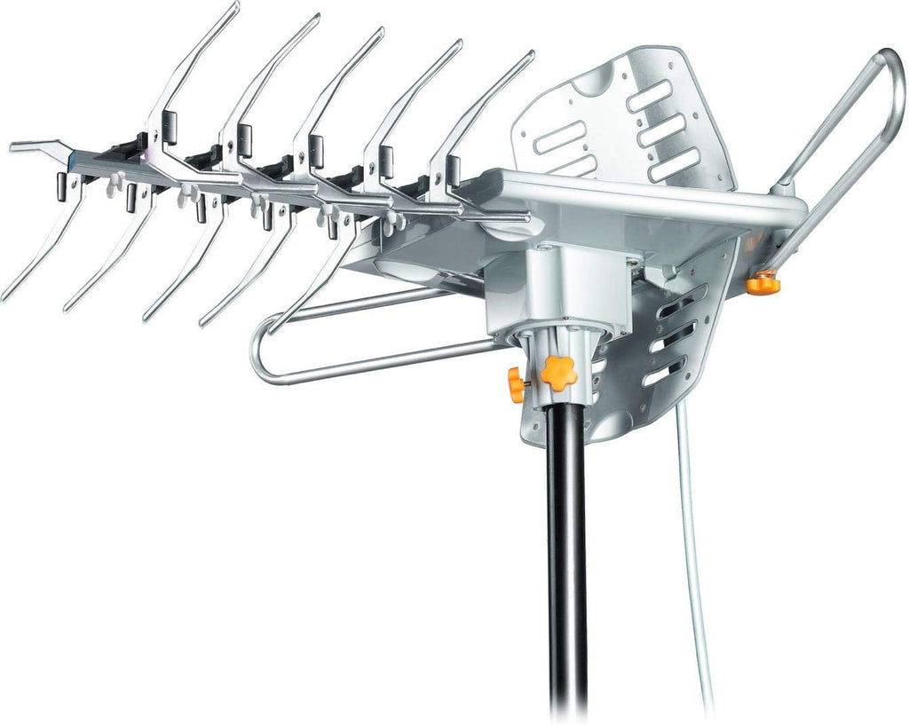 LAVA Outdoor HDTV Antenna, 150 Miles Ranges, HD-2605, 4K 1080P TV Remote Control Rotation UHF/VHF Reception with Built-In Low Noise Amplifier