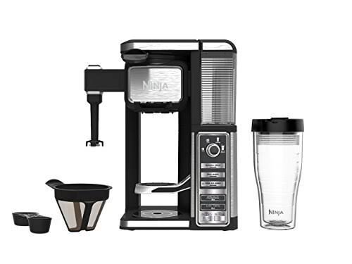 Ninja Single-Serve, Pod-free Coffee Maker Bar with Hot and Iced Coffee, Auto-iQ, Built-in Milk Frother, 5 Brew Styles, and Water