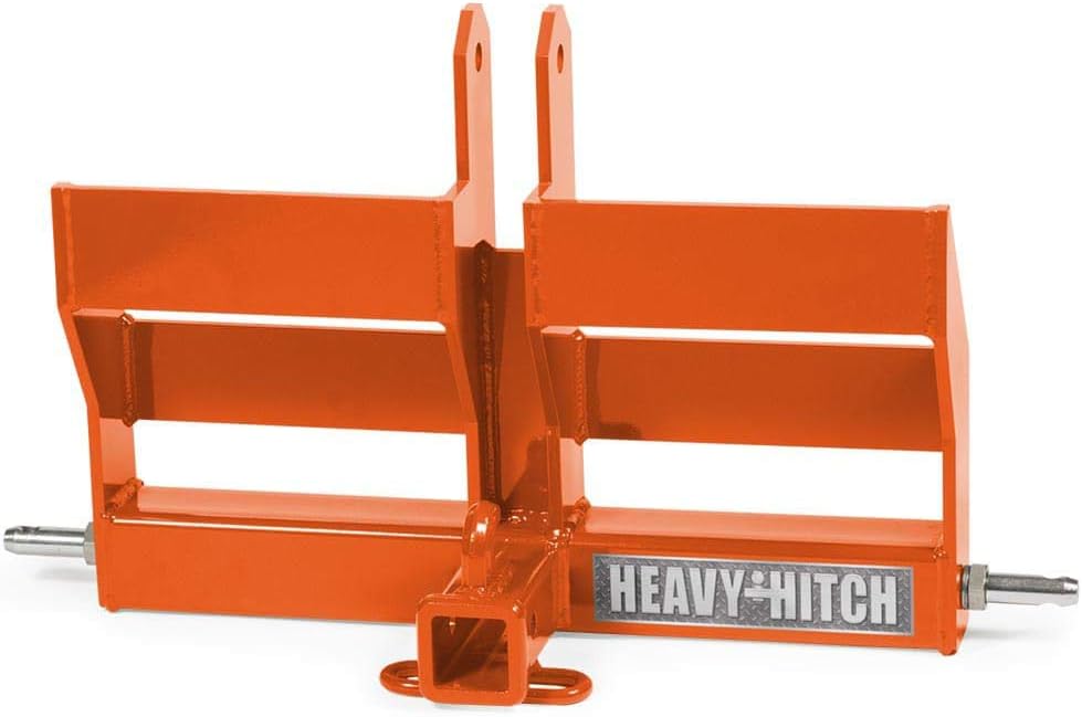 Category 1, 3 Point Hitch Receiver Drawbar with Dual Weight Bracket - Green