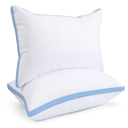 viewstar Bed Pillows King Size Set of 2, Hotel Quality, Down Alternative Big Pillow for Back, Stomach or Side Sleepers, Firm