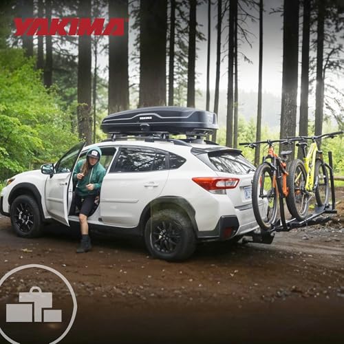 Yakima Roof Cargo Carrier, Vehicle Rooftop Hard Shell Travel Storage Box with SKS Lock, SkyBox NX XL, 18 Cubic Feet, Black