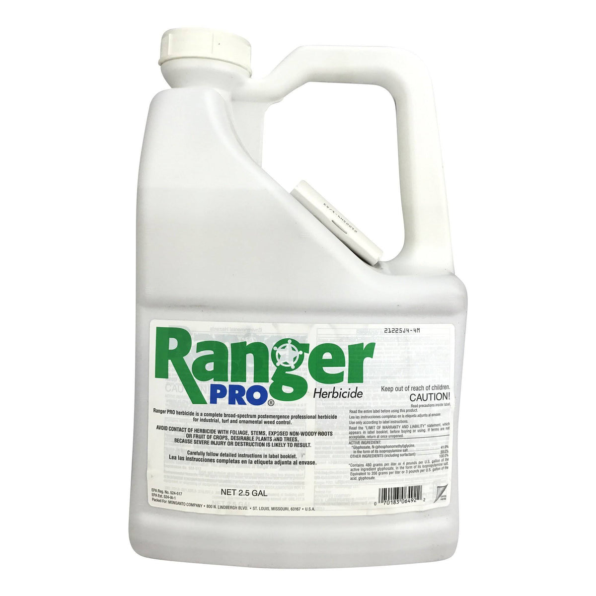 Ranger Pro Herbicide 41% Glyphosate with Surfactant By Monsanto - 5 Gal jug