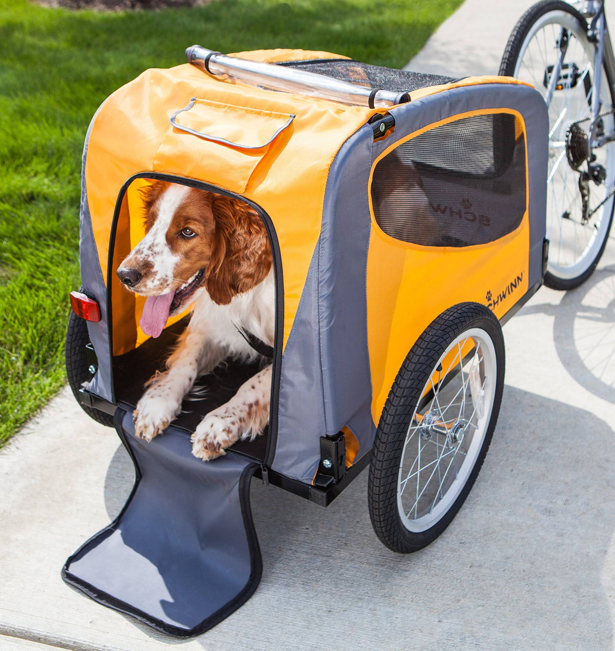 Schwinn Rascal Bike Pet Trailer Orange