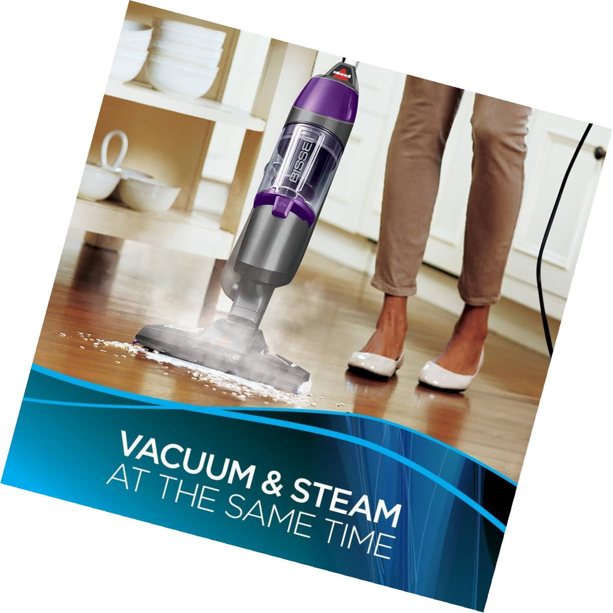 Bissell Symphony Pet 1543A All-in-One Steam Mop Vacuum