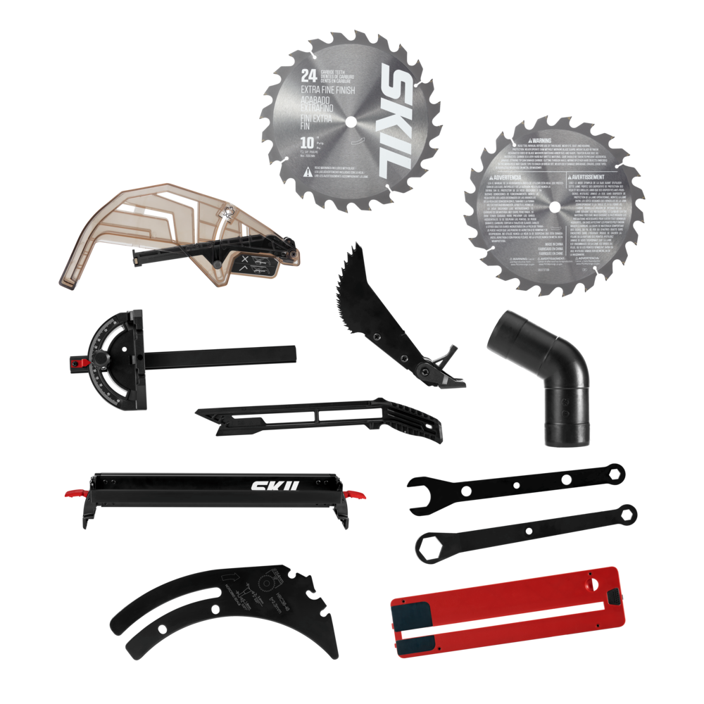 SKIL Jobsite Table Saw with Integrated Foldable Stand?? 10?? 15 Amp?? 25-1/2?? Rip Capacity