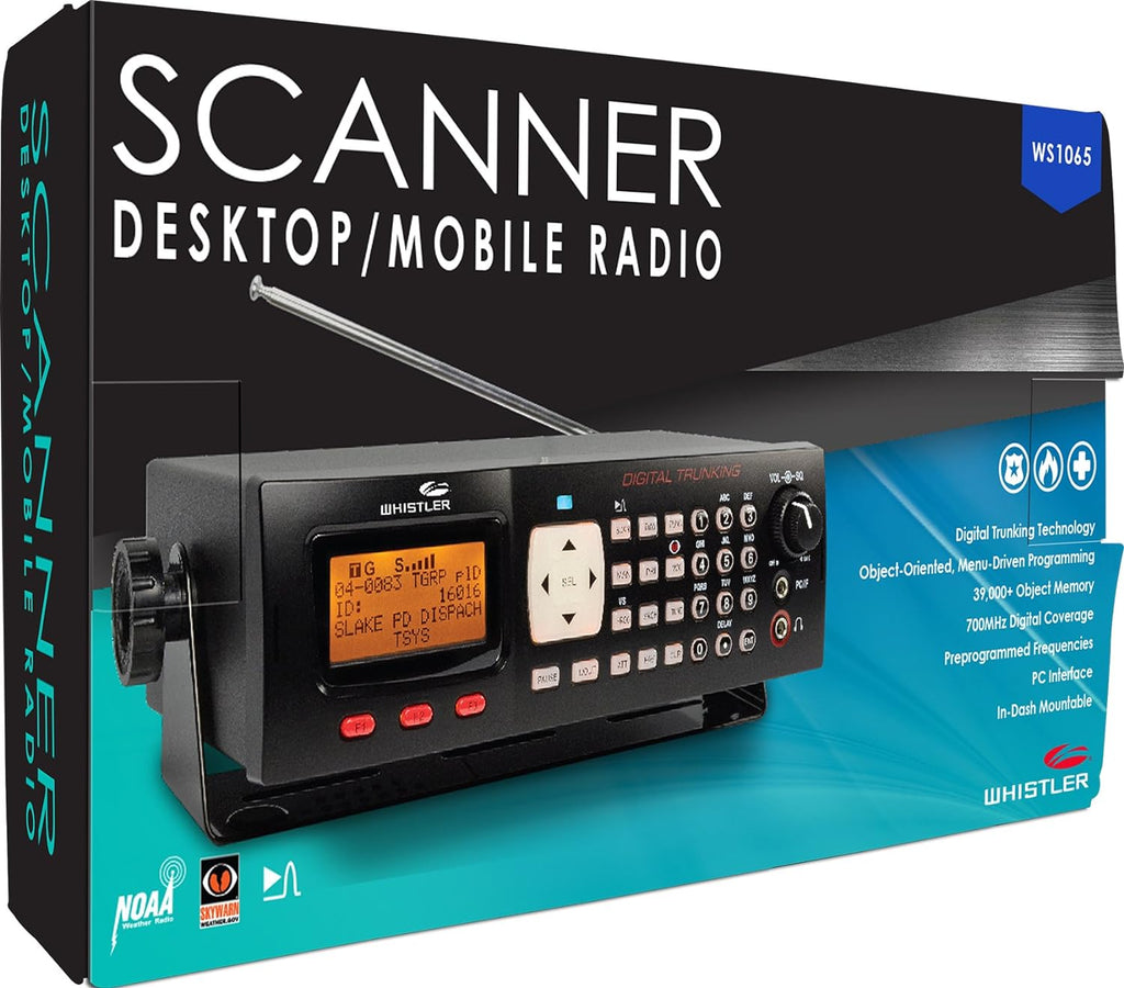 Whistler WS1065 Desktop Digital Scanner,Black