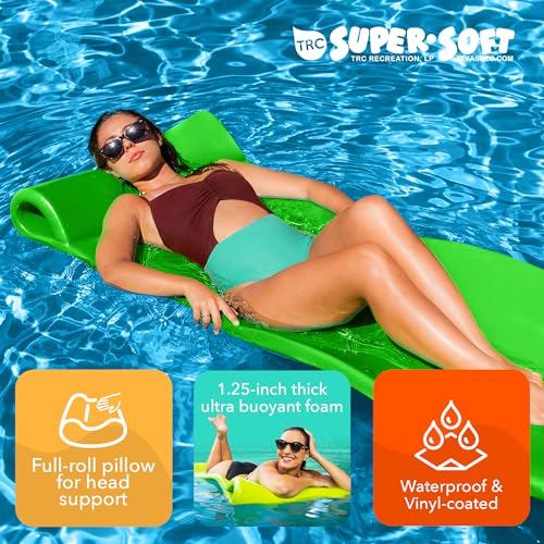 TRC Recreation Foam Swimming Pool Float, Floating Water Lounger, Splash 1.25??