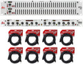 DBX 231S Dual 31 Band Graphic Equalizer Audio Rack Mount EQ+Compressor+Cables