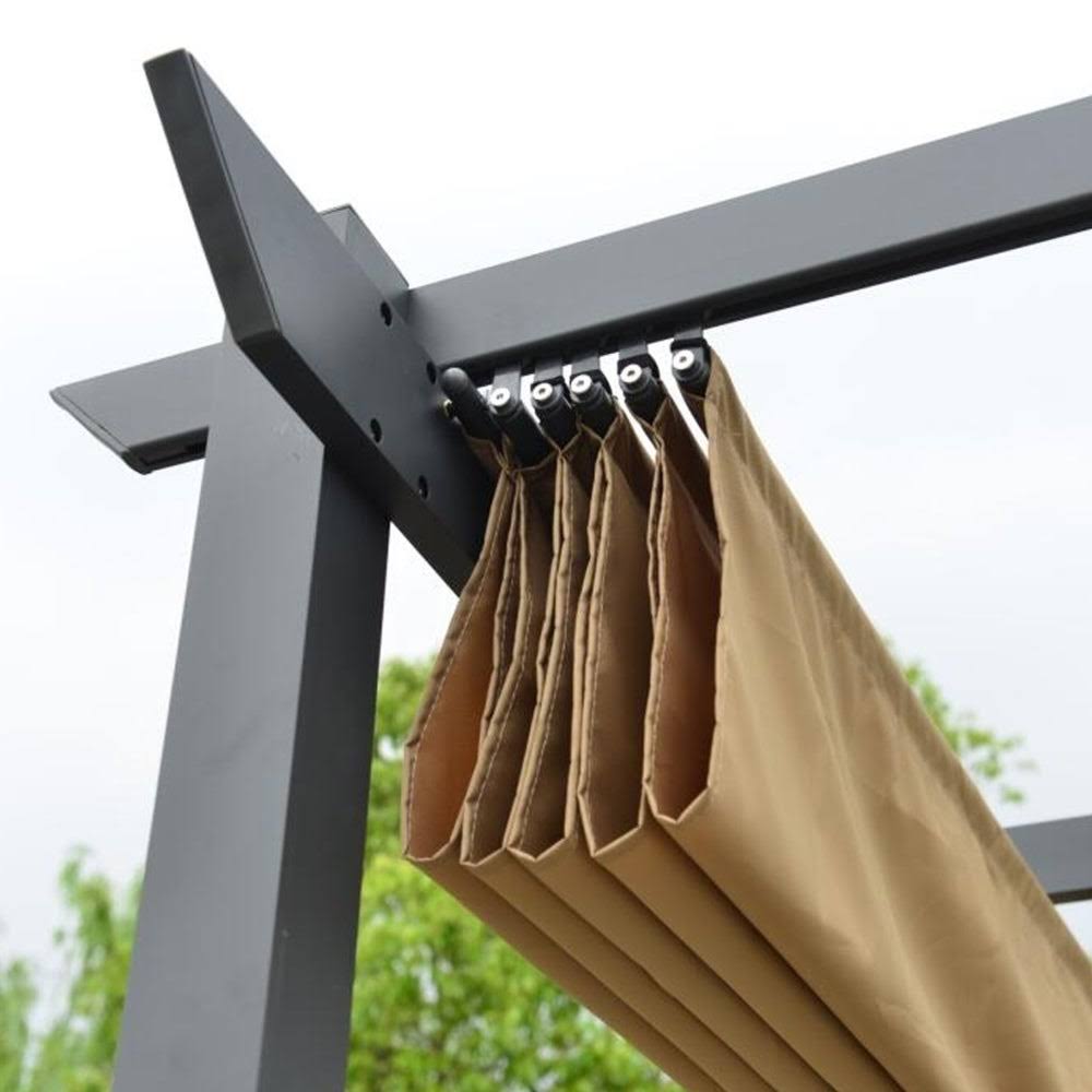 Aleko Fabric Replacement Pergola Canopy - 9 x 9 Feet - Sand