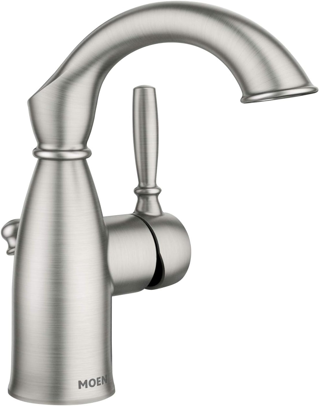 Moen 84144BRB Sarona One-Handle Single Hole Rustic Farmouse Bathroom Sink Faucet with Optional Deckplate, Mediterranean Bronze