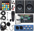 PreSonus AudioBox 96 Audio Interface (May Vary Blue or Black) Full Studio Bundle with Studio One Artist Software Pack, ATOM MIDI/Production Pad Controller, Eris 4.5 BT Pair 2-Way Bluetooth Monitors