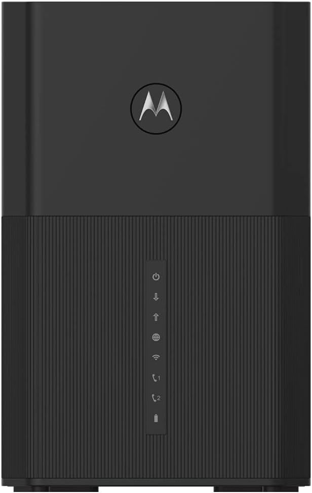 Motorola MG8725 Multi-Gig Cable Modem + Built in WiFi 6 Router | Approved for Comcast Xfinity Gigabit, Cox Gigablast, Spectrum | Plans Up to 6000 Mbps | DOCSIS 3.1 | AX6000 | Motosync App