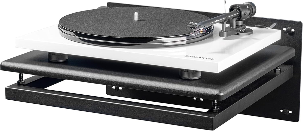 Pangea Audio Turntable Wall-Mount Record Player Shelf Black