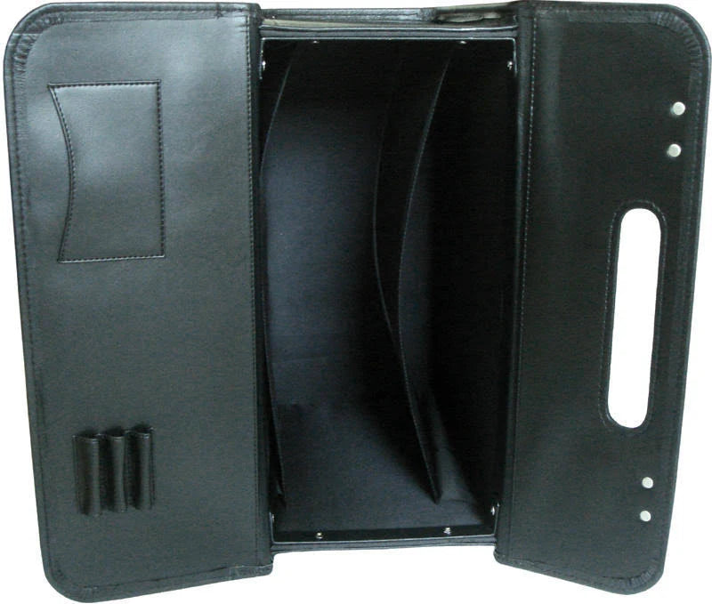 Amerileather Black Leather Pilot Case
