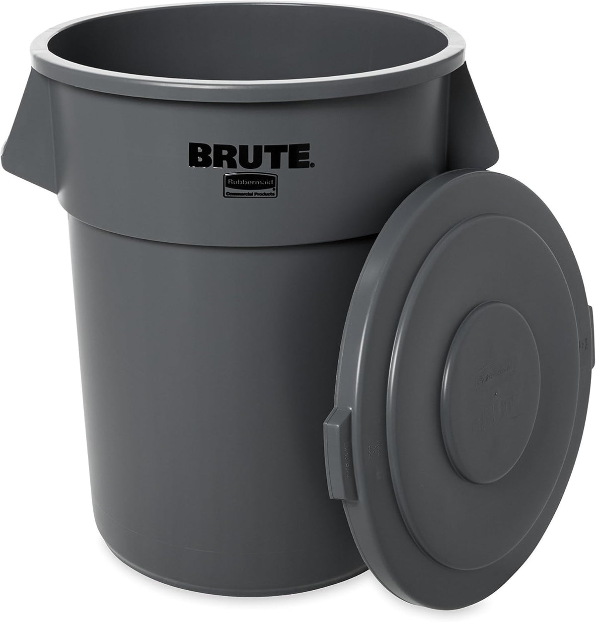 Rubbermaid Commercial FG265400GRAY BRUTE Heavy-Duty Round Waste/Utility Container, 55-gallon Lid ONLY, Gray