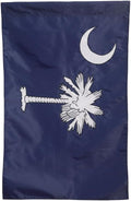 Evergreen Flag South Carolina Garden Applique Flag | Patriotic Garden Flag 12x18 Double Sided | Patriotic House Flags For Outside | All Seasons | Small American Flag for Yard Porch Garden